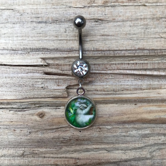 Sloth‎ Belly Button Ring - Picture 2 of 2